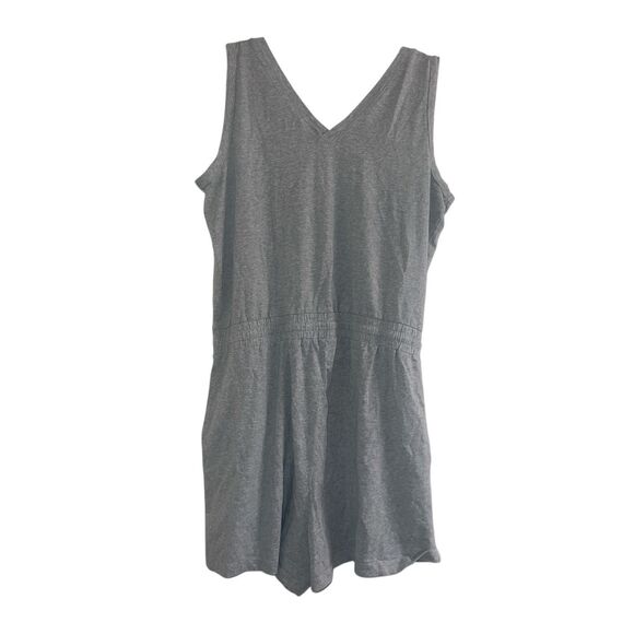 ✨Calvin Klein womens Essential V-neck Sleeveless Grey Sz Large Romper✨ - Picture 4 of 7